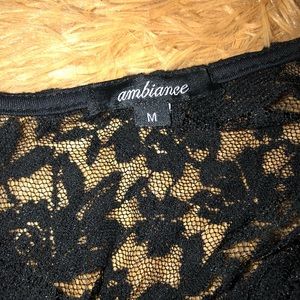 Ambiance Tops - All over lace bodysuit, scoopneck Ambiance Tops - All over lace bodysuit, scoopneck